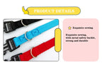 Solid Color Dog Collar for Small and Medium Dogs | Quick Release Adjustable Puppy Training Collar for Teddy Bichon Cats