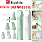 Professional 4-in-1 Electric Pet Grooming Tool Set – USB Rechargeable Dog Hair Clipper, Nail Grinder & Pet Trimmer