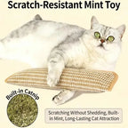 Interactive Cat Scratcher Toy with Catnip Pillow – Sisal Scratching Post, Claw Grinder & Chew Bite Toy for Kittens and Indoor Cats