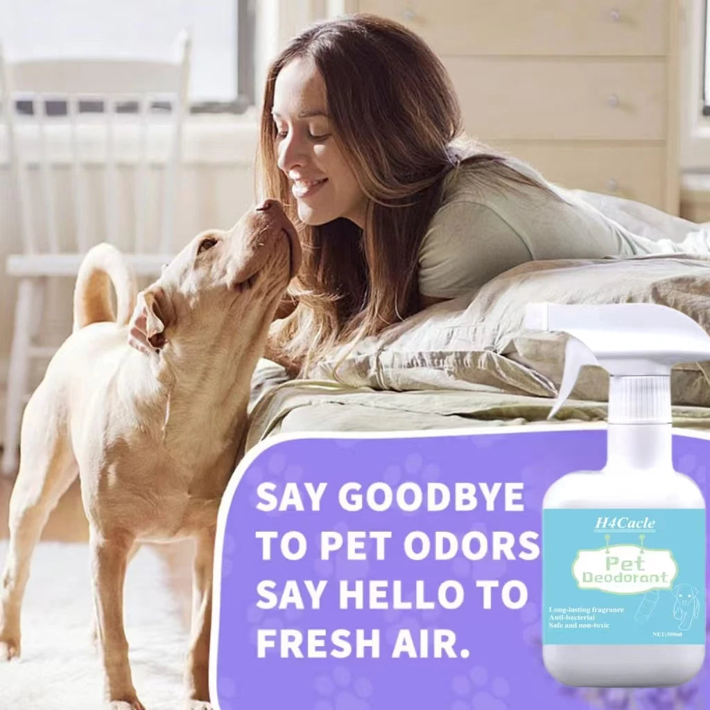 Dog Deodorizer Spray 300ml – Long Lasting Pet Perfume & Odor Remover for Dogs, Puppies & Cats