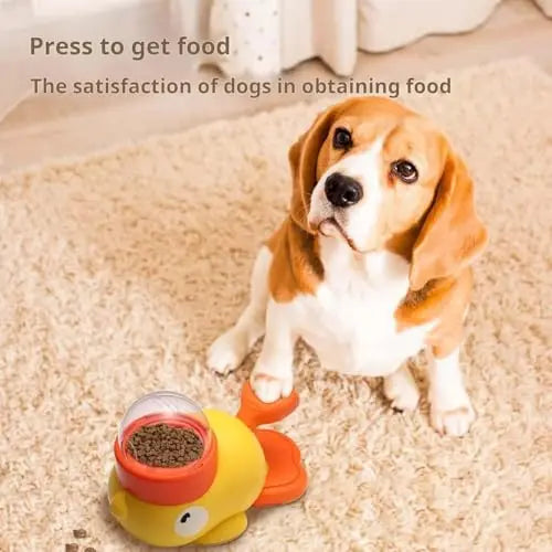 Duck-Shaped Slow Feeder Dog Bowl – Anti-Choking Interactive Snack Dispenser