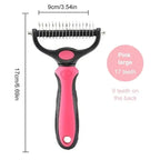 All-in-One Pet Deshedding Brush | Dog & Cat Grooming Tool for Hair Removal & Dematting