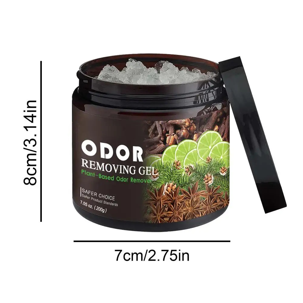 Odor Removal Gel Room Deodorizer – Long Lasting Odor Absorber for Home, Toilet, Bedroom, Car and Pet Areas (200g)