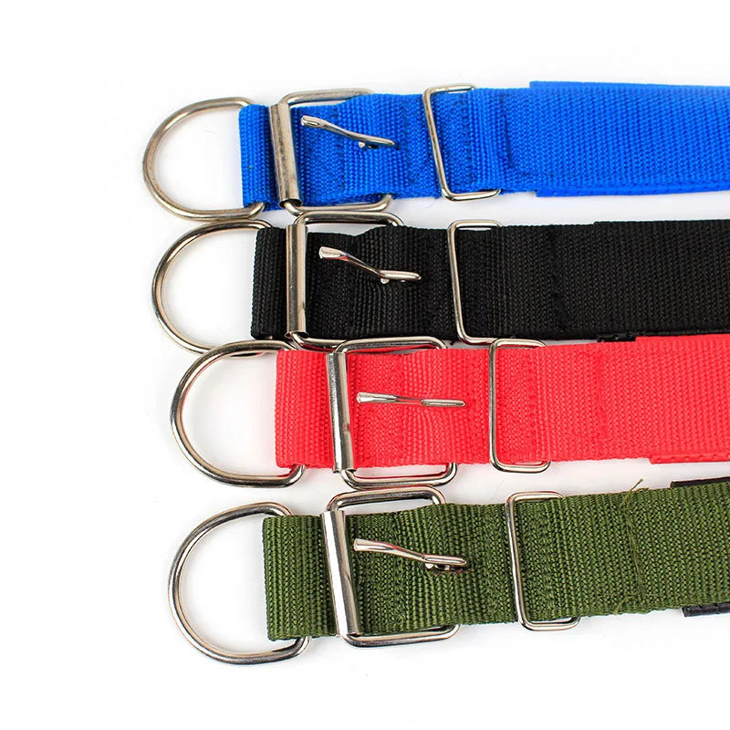 Solid Nylon Dog Collar for Small Medium and Large Dogs – Adjustable Breakaway Pet Collar