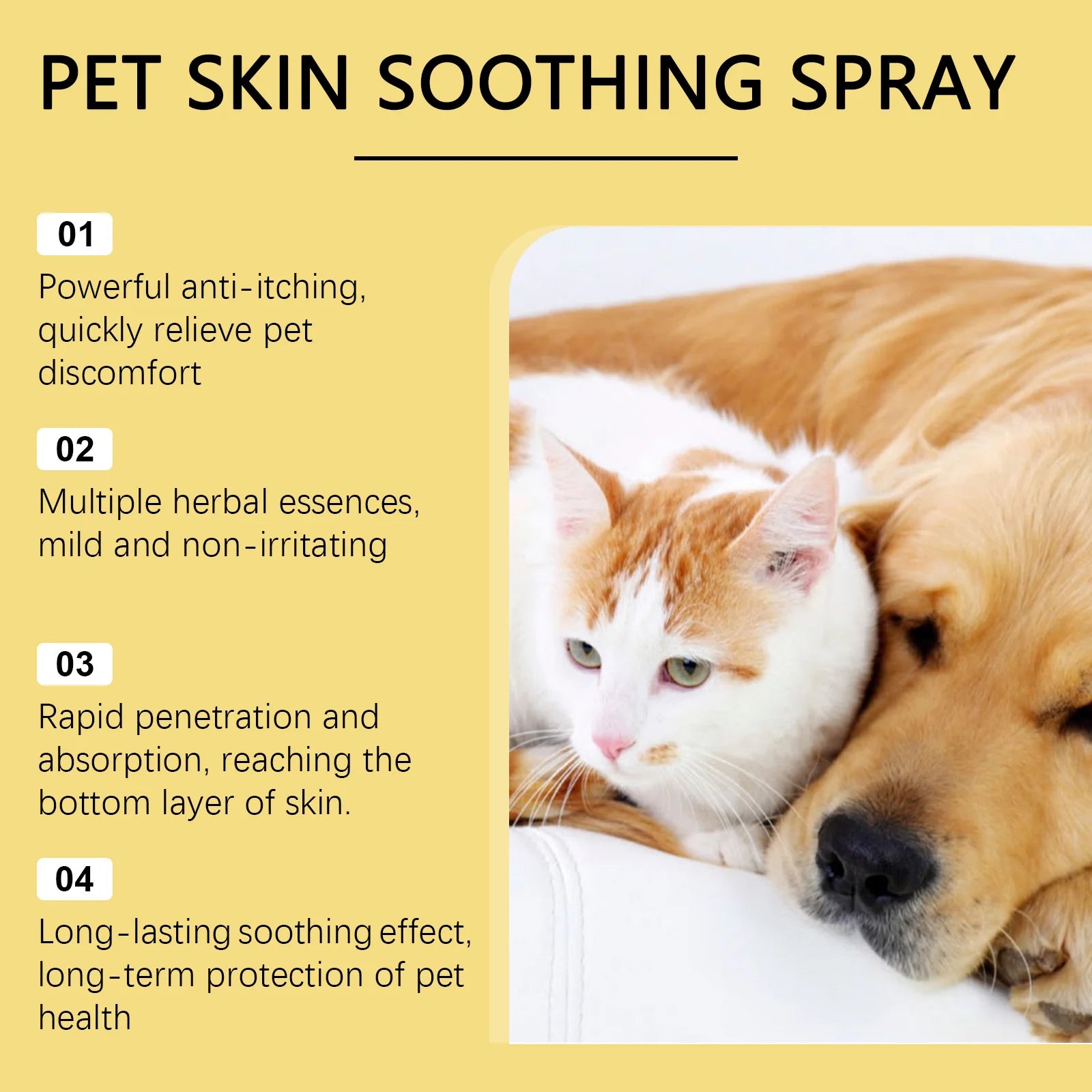 Pet Skin Care Spray 50ml – Soothing Skin Support & Coat Care Spray for Dogs and Cats