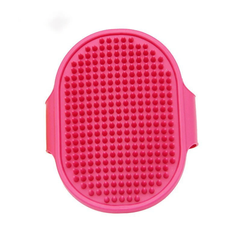 Soft Rubber Dog & Cat Bath Brush – Silicone Grooming Comb, Massage & Hair Removal Tool