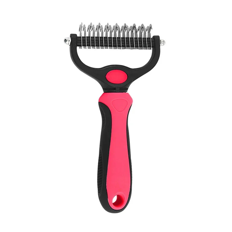All-in-One Pet Deshedding Brush | Dog & Cat Grooming Tool for Hair Removal & Dematting