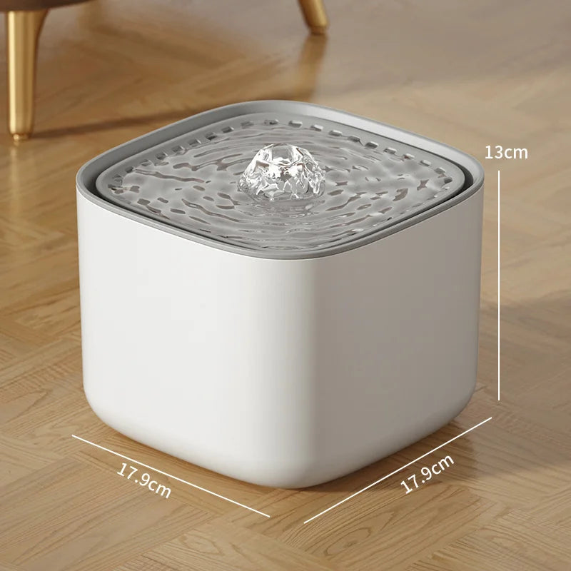 3L Automatic Cat Water Fountain with Filter – Large Capacity USB Electric Pet Water Dispenser, Ultra Quiet Recirculating Drinking Fountain for Cats & Small Dogs