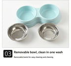 Double Stainless Steel Pet Bowls with Non-Slip Base (Food & Water)