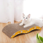 Corrugated Cat Scratching Board – Double-Sided Cardboard Cat Scratcher Pad with Catnip for Claw Sharpening & Furniture Protection