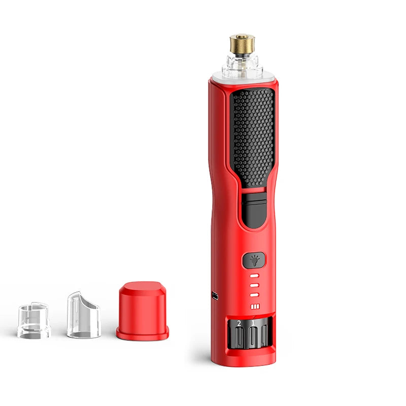 ROJECO Electric Pet Nail Grinder – Rechargeable Dog & Cat Nail Trimmer with LED Light, 7-Speed Adjustable Quiet Paw Grooming Tool