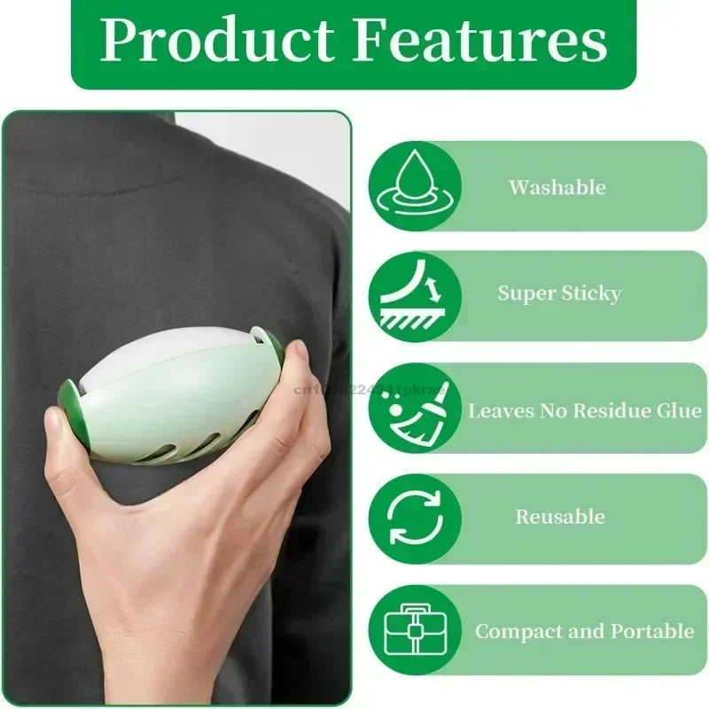 Reusable Pet Hair Remover Roller Ball – Washable Gel Lint Cleaner for Clothes, Sofa & Pet Hair