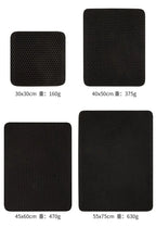 Non-Slip Waterproof Double Layer Cat Litter Mat – Washable Pet Litter Catcher Pad for Clean Home