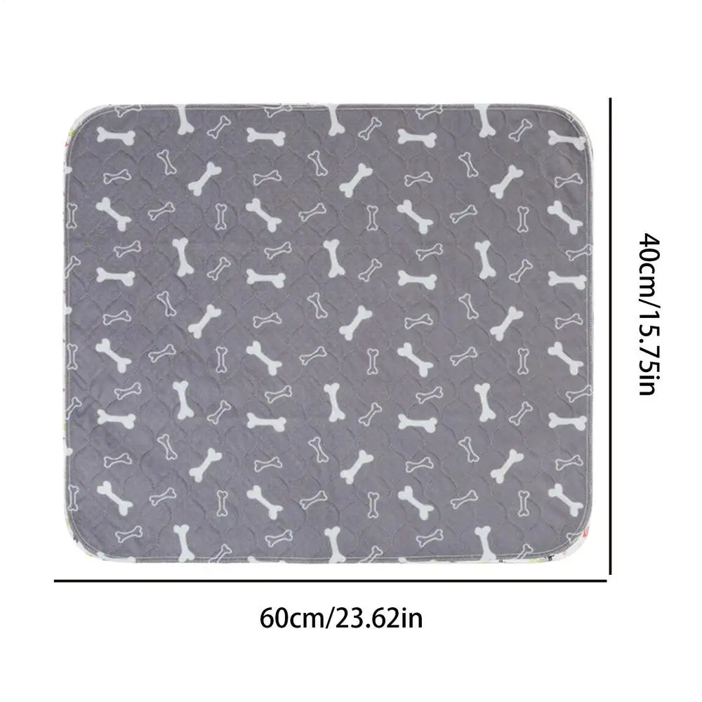 Reusable Puppy Pee Pad 60×40cm | Leak-Proof Absorbent Dog and Cat Training Mat for Home and Travel