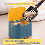 EelJoy Fully Enclosed Cat Litter Box – Portable Closed Kitty Litter Pan Toilet for Medium and Large Cats, Rabbits and Small Animals