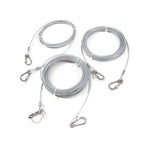 Double-Headed Dog Tie Out Cable Leash – Heavy Duty Steel Wire Outdoor Training Traction Rope
