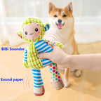 Pet Plush Puzzle Toy – Cute Animal Squeaky Chew & Teeth Cleaning Toy for Dogs & Cats