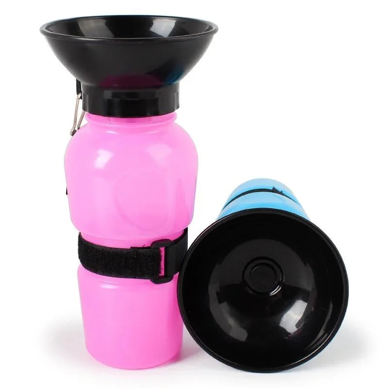 500ml Portable Dog Water Bottle – Outdoor Travel Drinking Cup for Dogs & Cats