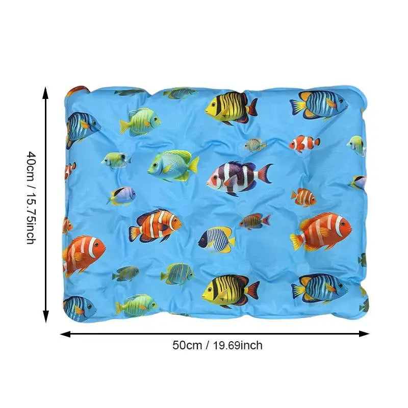 Pet Cooling Ice Mat for Dogs and Cats – Non-Toxic Self Cooling Pad, Leak-Proof Summer Cooling Bed for Indoor & Outdoor Use
