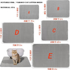 Double Layer Cat Litter Mat – Waterproof Non-Slip Litter Trapper Mat with EVA Honeycomb Design for Cat Litter Boxes