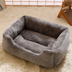 Soft Plush Pet Bed for Cats & Small Dogs – Cozy Warm Sleeping Cushion Basket House