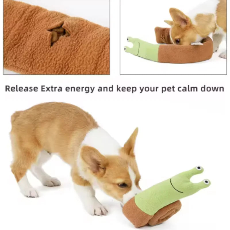 Snail Snuffle Mat Pet Toy Interactive Puzzle Sniffing Toy for Dogs and Cats