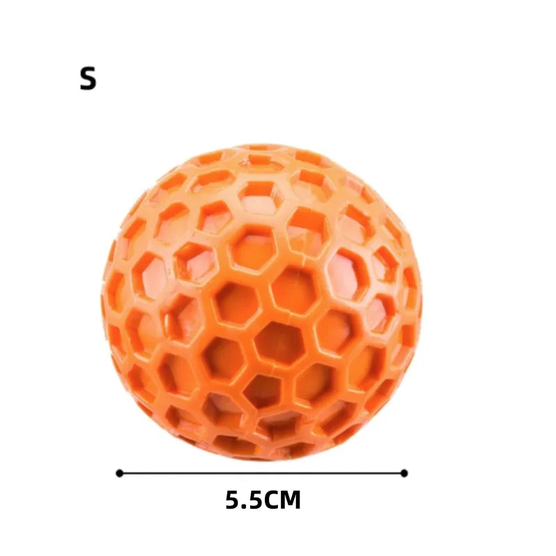 Indestructible Rubber Ball Dog Toy – Interactive Chew & Teeth Cleaning Toy