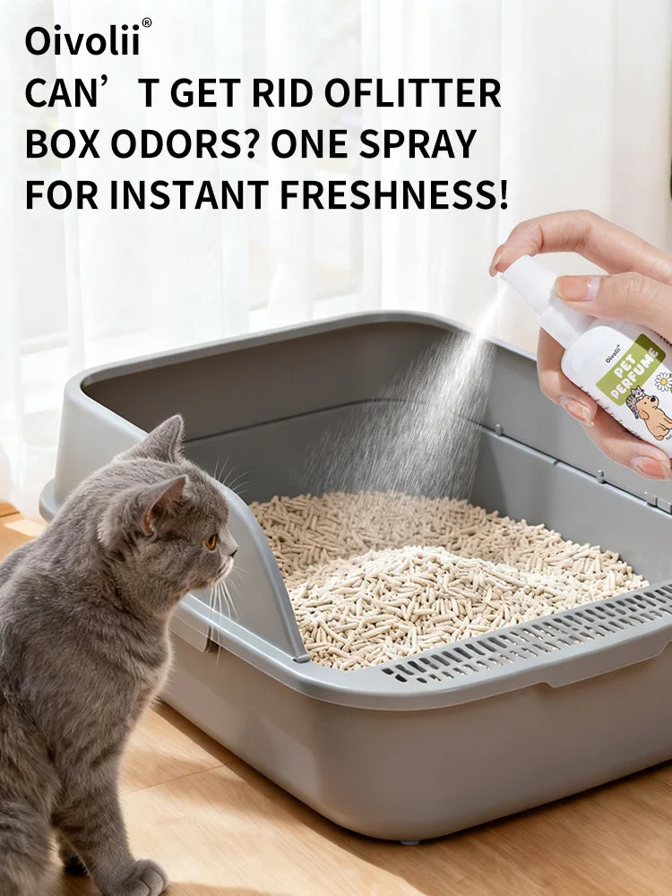 Pet Perfume Spray for Dogs and Cats | Plant-Based Long Lasting Deodorizing Floral Fruit Fragrance