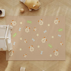 Cute Cartoon Waterproof Pet Floor Mat – PVC Anti-Scratch Dog & Cat Rug