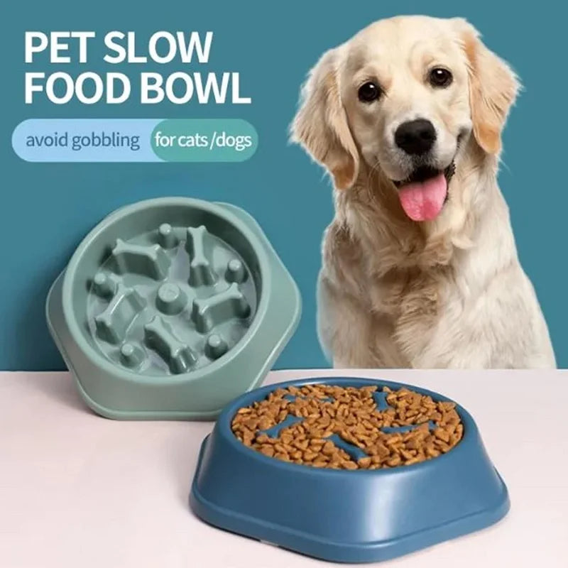 Slow Feeder Dog Bowl – Anti-Slip Puzzle Bowl for Small, Medium & Large Dogs