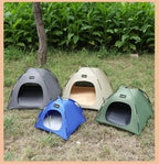 Tent Shape Cat Beds Removable Convenient Storage Pet Bed Portable Outdoor Travel Sunshade Cat and Dog Tent Pet Essentials