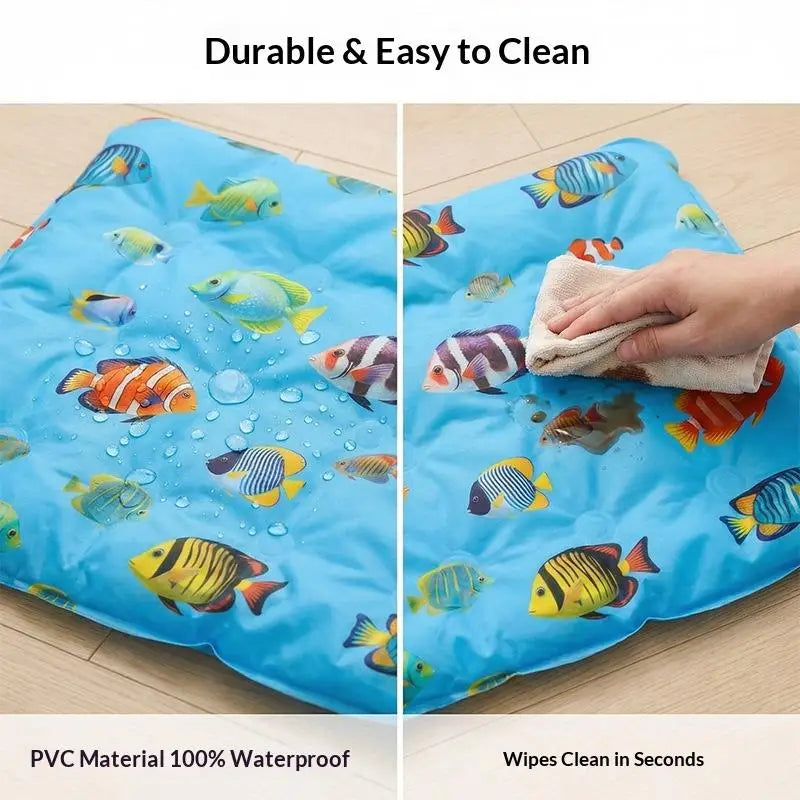 Pet Cooling Ice Mat For Dogs Cats Summer Non Toxic Self Cooling Pad For Indoor Outdoor Use