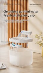 3L Automatic Cat Water Fountain – Silent Circulating Pet Drinking Dispenser with Filter