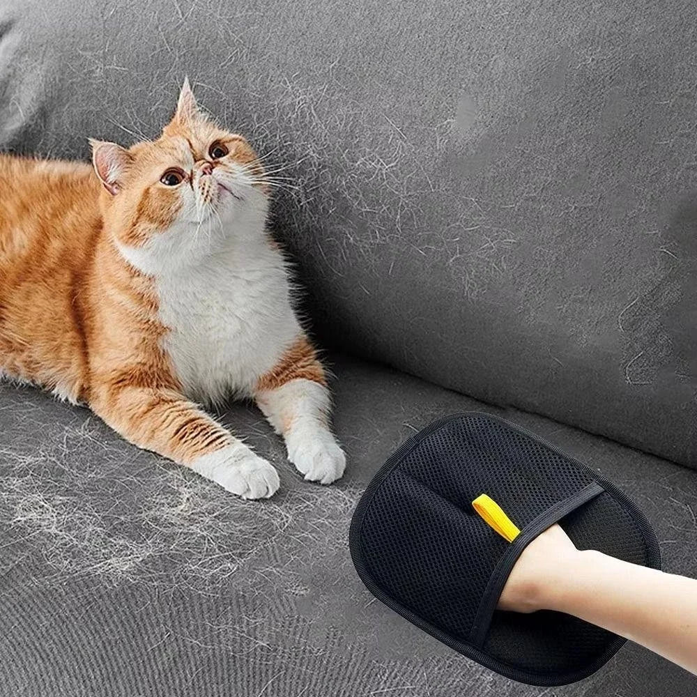 Portable Pet Hair Remover Glove – Reusable & Washable Fur Cleaning Tool for Cats & Dogs