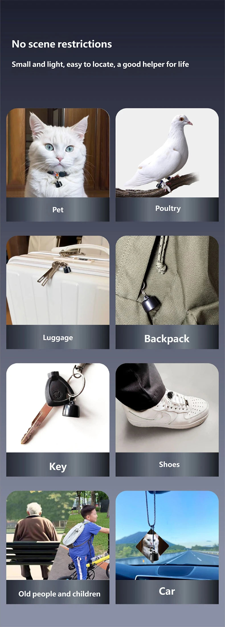Mini GPS Pet Tracker – Global Locator for Dogs, Cats and Valuables