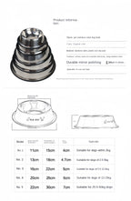 Stainless Steel Pet Bowl – Durable & Easy to Clean (6 Sizes)