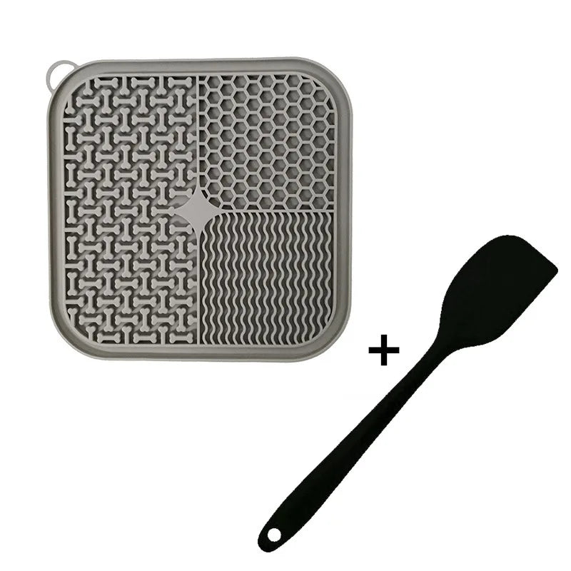 Premium Licking Mat for Dogs & Cats – Suction Cup Slow Feeder Anti-Anxiety Pad