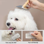 Wooden Pet Grooming Brush for Dogs & Cats | Long Hair Detangling Comb GSZ05