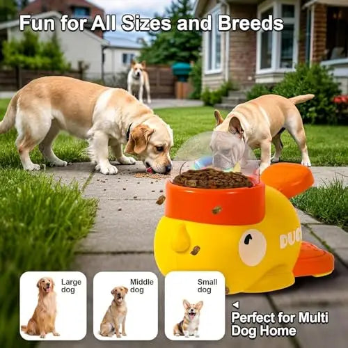Duck-Shaped Slow Feeder Dog Bowl – Anti-Choking Interactive Snack Dispenser