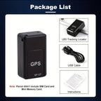 GF07 Mini GPS Tracker Car Bike Pet Child Elderly | Anti-Theft Magnetic GPS Locator with App Tracking