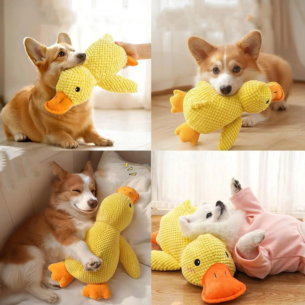 Duck Dog Toy Plush Chew Resistant Squeaky Toy – Soft Quacking Companion for Small and Large Dogs