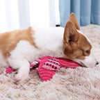 Animal Shape Squeaky Plush Dog Toy – Bite Resistant Corduroy Chew Toy for Small and Large Dogs