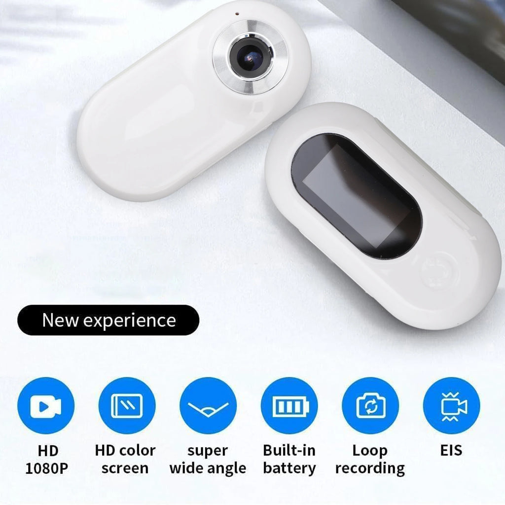 Pet Action Camera 170° Wide-Angle Pet Collar Camera Full HD 1080P Supports Memory Cards USB Rechargeable Portable For Dogs