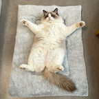 Reversible Plush Winter Pet Bed Mat for Small Animals | Soft Warm Sleeping Pad for Hamsters, Rabbits and Cats