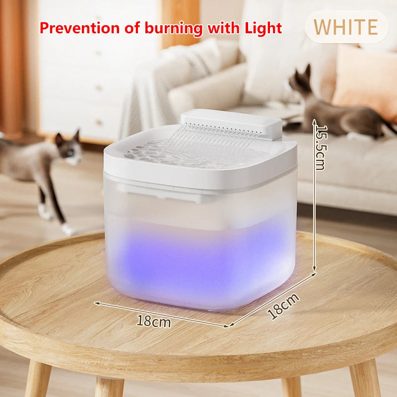 3L Automatic Cat Water Fountain – Silent Circulating Pet Drinking Dispenser with Filter