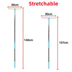 Pet Hair Remover Set – 3-in-1 Carpet Rake Tool with Telescopic Handle for Dog & Cat Fur Cleaning