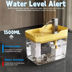 1.5L Automatic Cat Water Fountain – USB Pet Drinking Dispenser with Filter & Quiet Pump