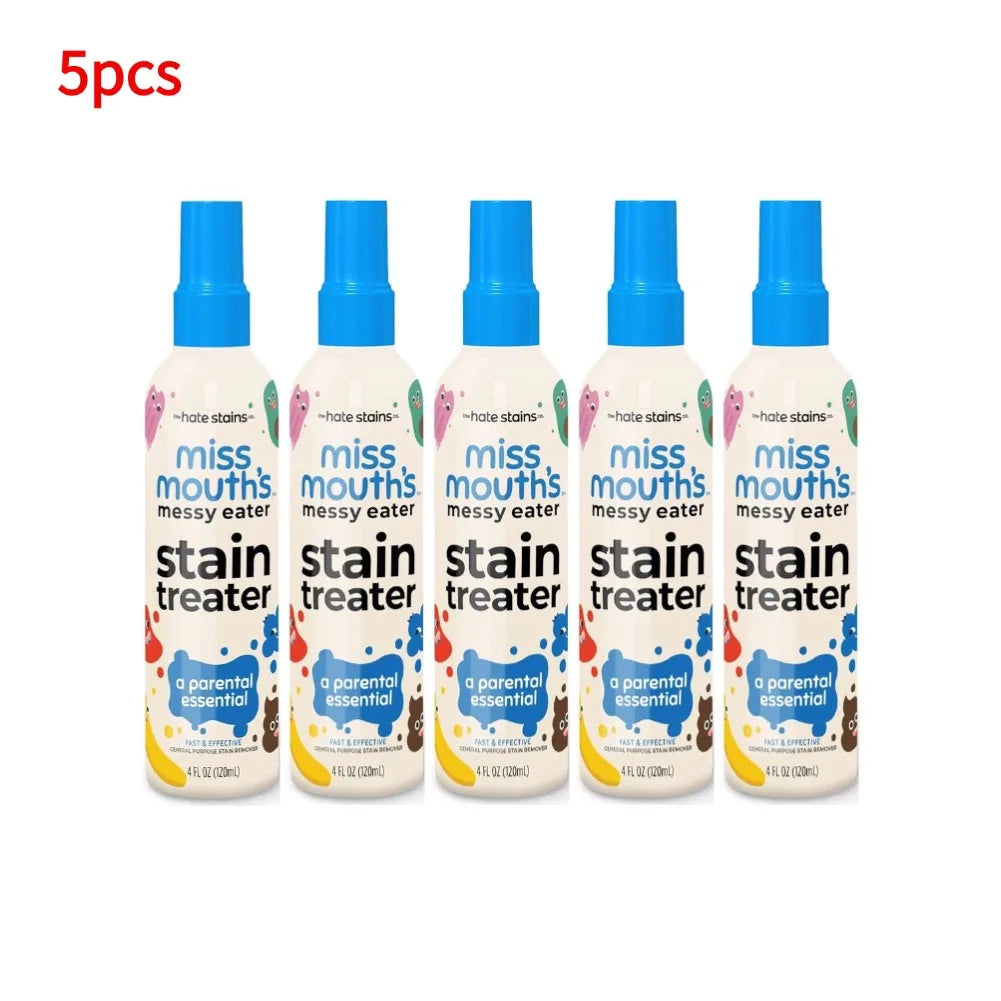 Portable Stain Remover Spray for Laundry and Fabric – Oil, Food, Pet and Candle Stain Cleaner 120ml