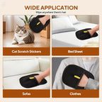 Reusable Pet Hair Removal Gloves – Double-Sided Static Grooming & Fur Cleaner for Dogs & Cats