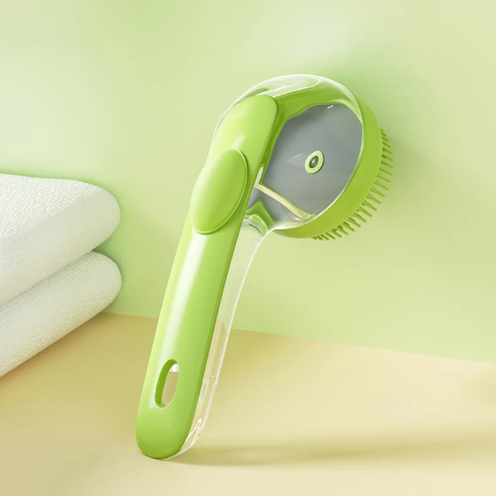 Pet Bath Brush for Dogs & Cats | Massage Grooming Shampoo Scrubber Tool